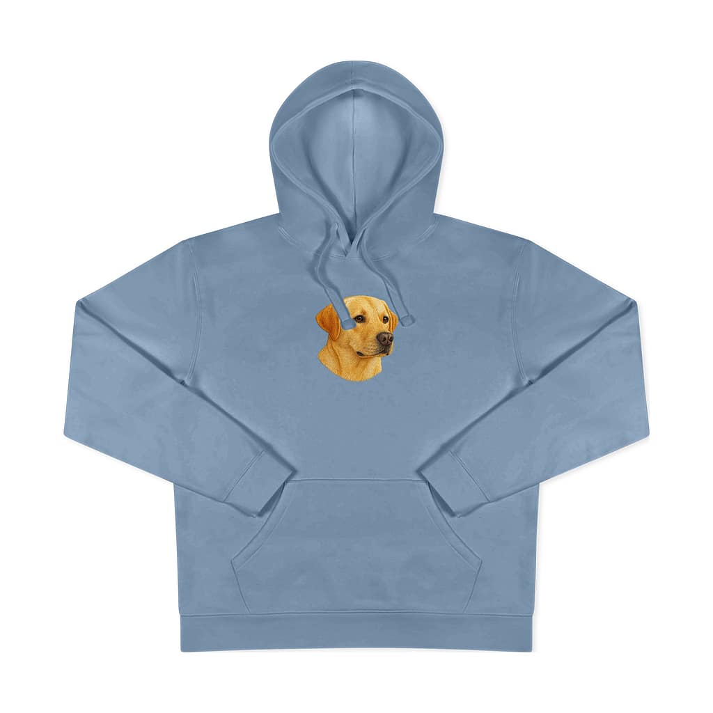 Džemperis su gobtuvu - gyvūnų siuvinėjimas