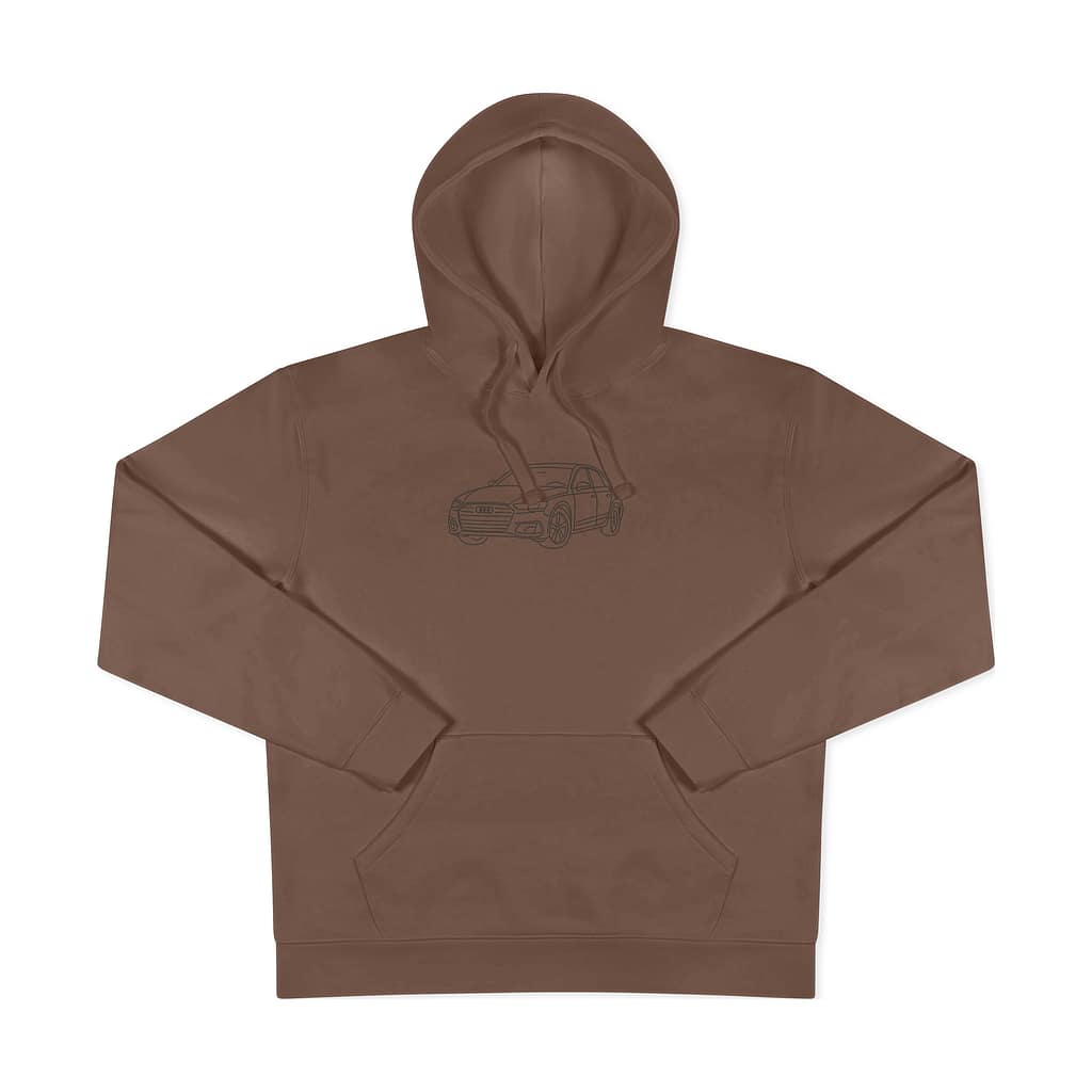 Džemperis su gobtuvu - automobilių siuvinėjimas "Line Art"