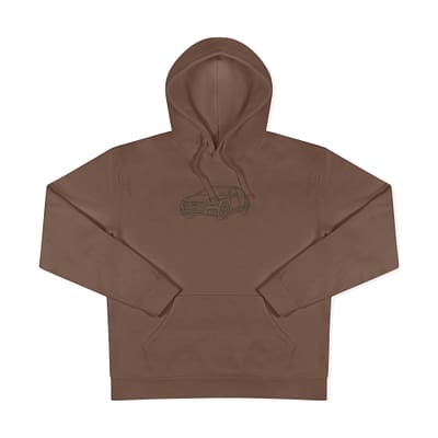 Džemperis su gobtuvu - automobilių siuvinėjimas "Line Art"