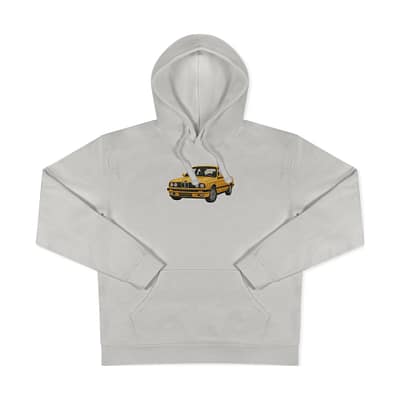 Džemperis su gobtuvu - automobilių siuvinėjimas