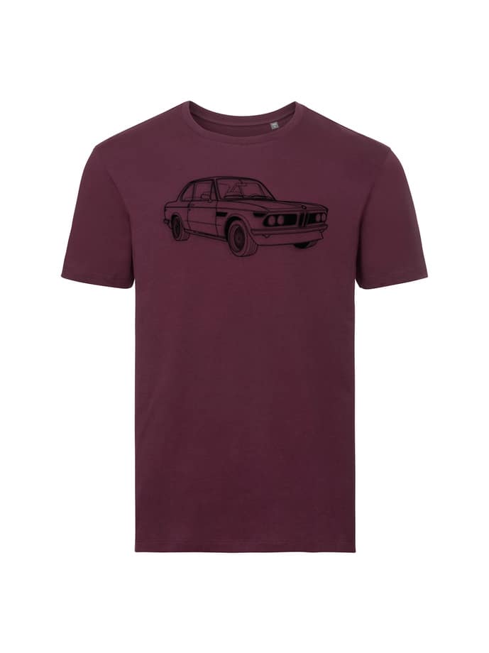 Marškinėliai - Organic - Automobilių siuvinėjimas "Line Art"