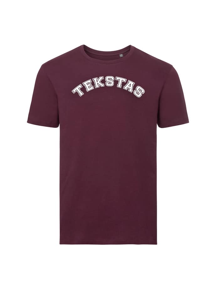 Marškinėliai - Organic - teksto siuvinėjimas