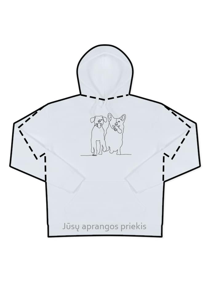 Siuvinėjimas ant asmeninės aprangos - Gyvūnai "Line Art"